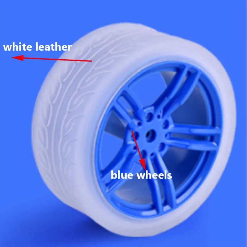 TT Motor Tyres New Smart Car DIY Accessories Wheels Model Rubber Wheels TT Motor Tyres 65*27mm 65X27MM