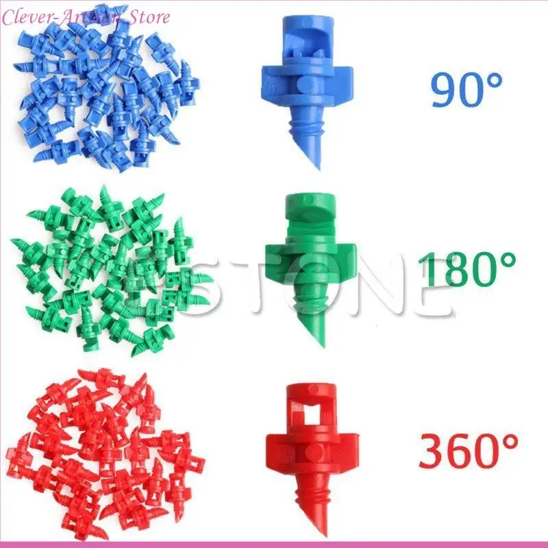 E06b 25pcs a 180 ° getto ugello spruzzatore per clonazione idroponica