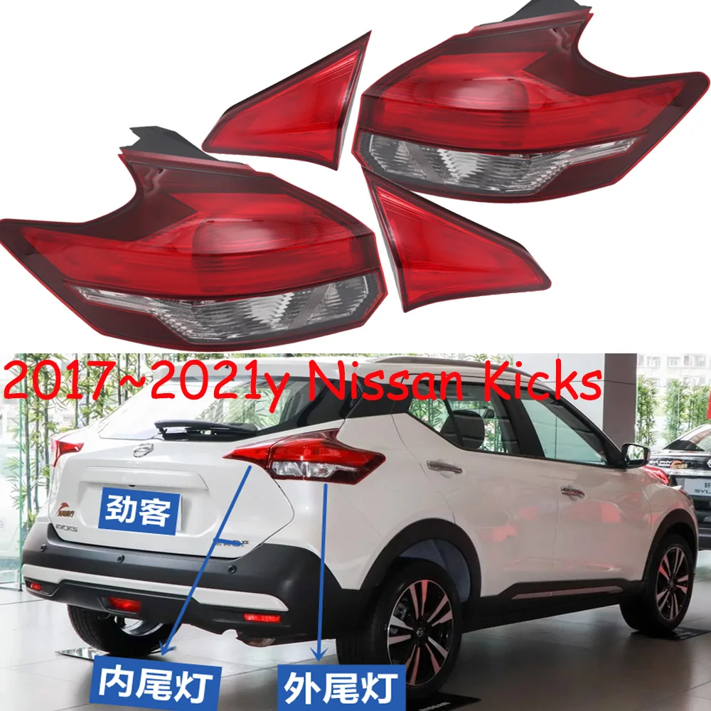 

1pcs car accessories bumper tail light for nissan Kicks taillight Taillamp no bulb 2017~2021y for nissan Kicks fog lamp