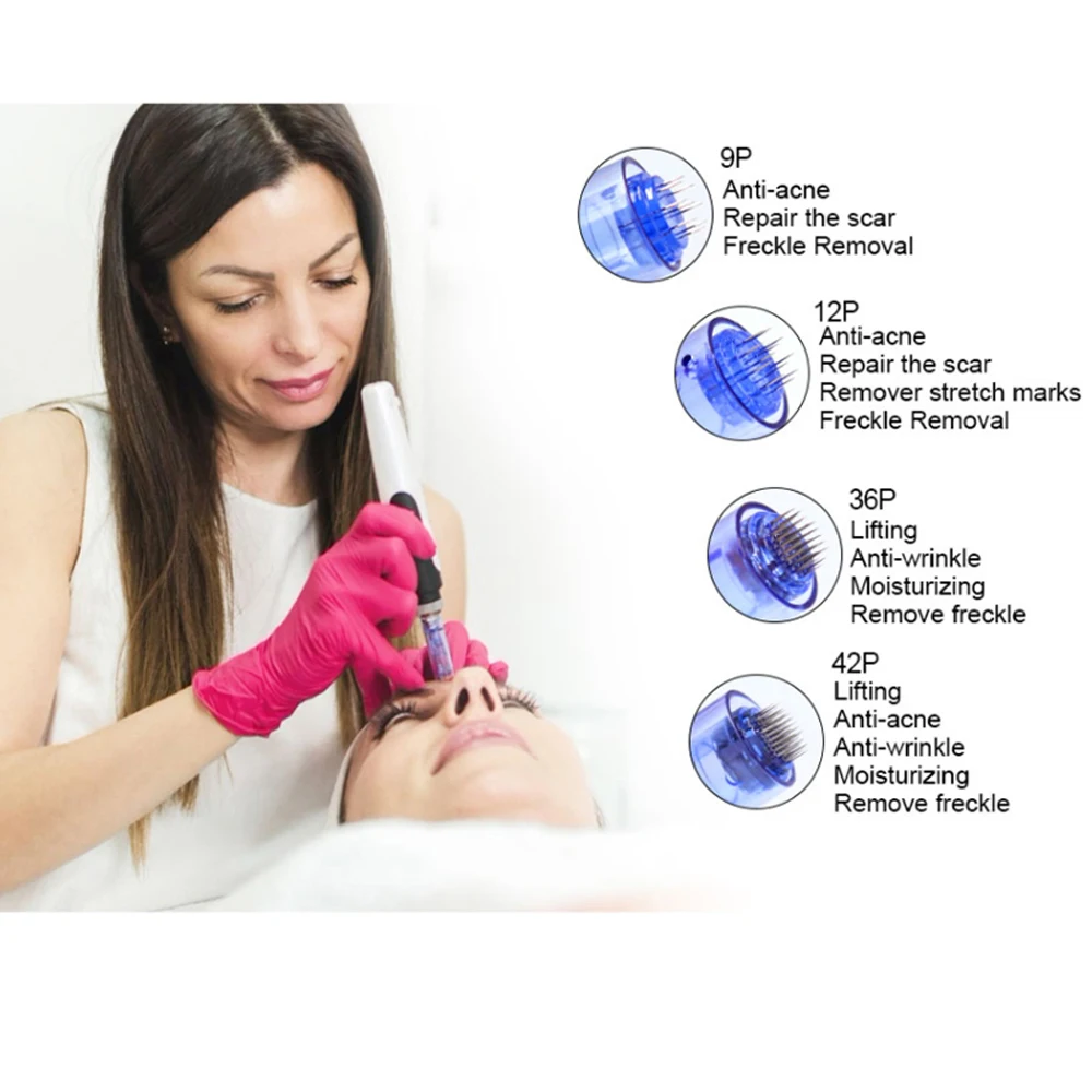 Disposable dermapen cartridges Replacement Parts Heads Bayonet Slot dermapen a6 Needle For Microneedling Pen For face skin care