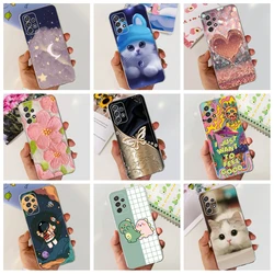 For Funda Cover Samsung A73 A53 A33 5G Lovely Cat Dinosaur 2023 Fashion Bumper Case Capa For Samsung Galaxy A53 5G A33 5G Soft