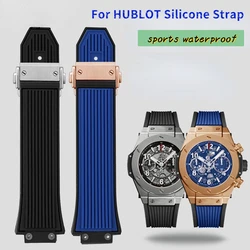 New Watch Accessories For HUBLOT Silicone Watch band For HUBLOT big bang sports waterproof strap convex mouth 27x17mm Send tool