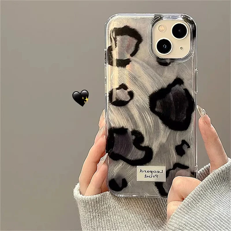 Leopard Print Phone Case For Samsung Galaxy S26 S25 S24 S23 Ultra Plus S21 S22 FE A53 A35 A36 A54 A55 A56 A26 Protector Cover