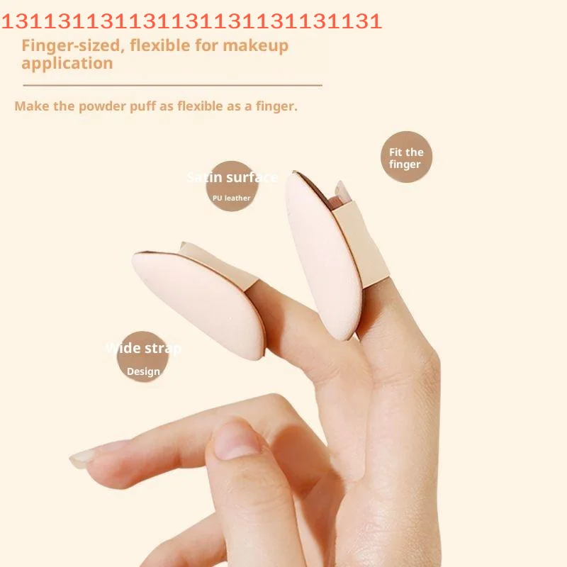 5/10Pcs Mini Finger Puff Foundation Small Teardrop Air Cushion Powder Sponge Face Concealer BB Cream Cosmetic Applicator Makeup