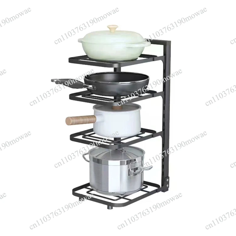 Pot rack Special storage for pots and pans Kitchen Stainless steel rack Shelf Lower sink Multi-layer household