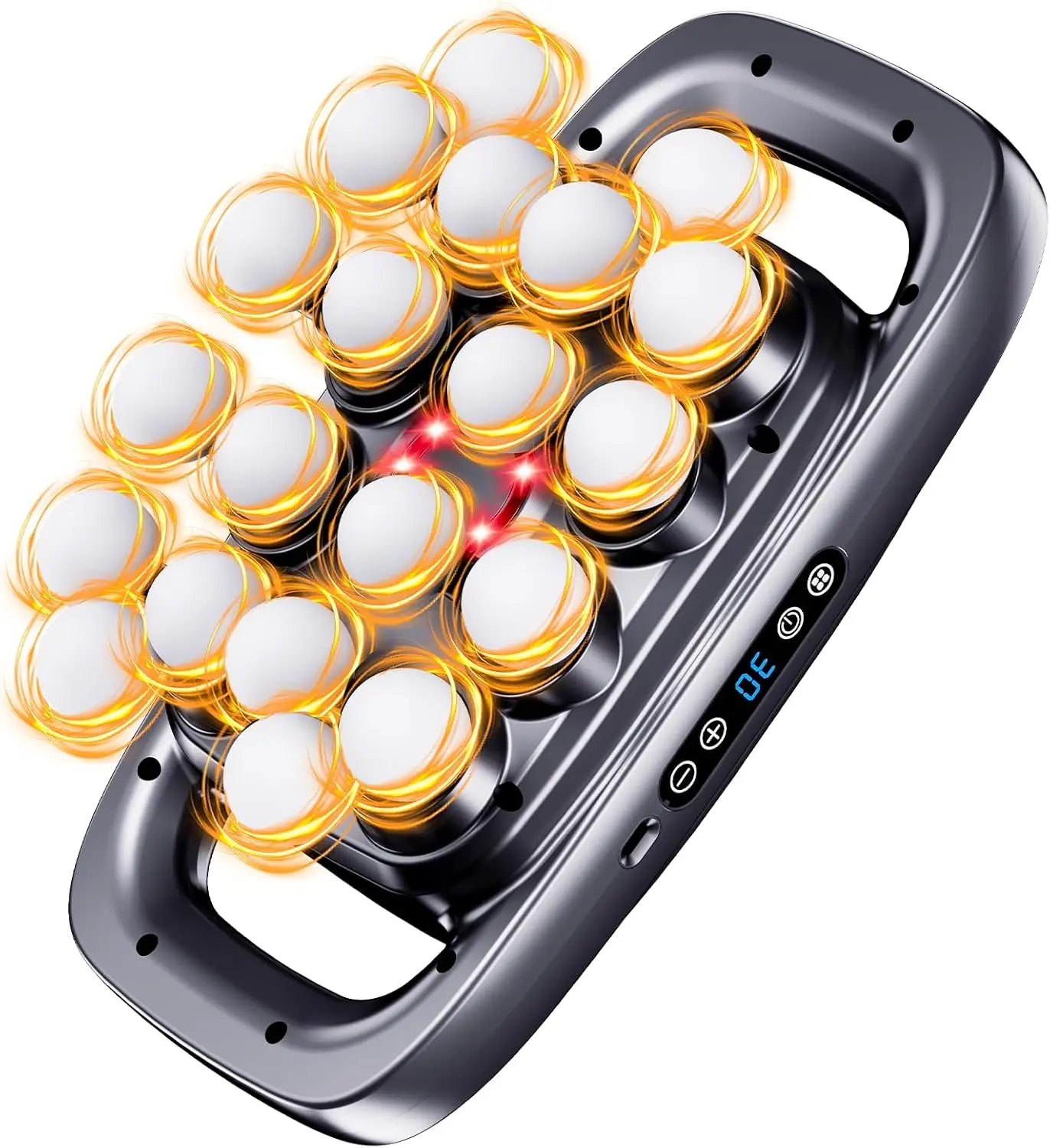 20-Head Deep Tissue Massage Gun with 3 Modes 30 Intensities, Quiet Percussion Massager for Back Shoulders Legs