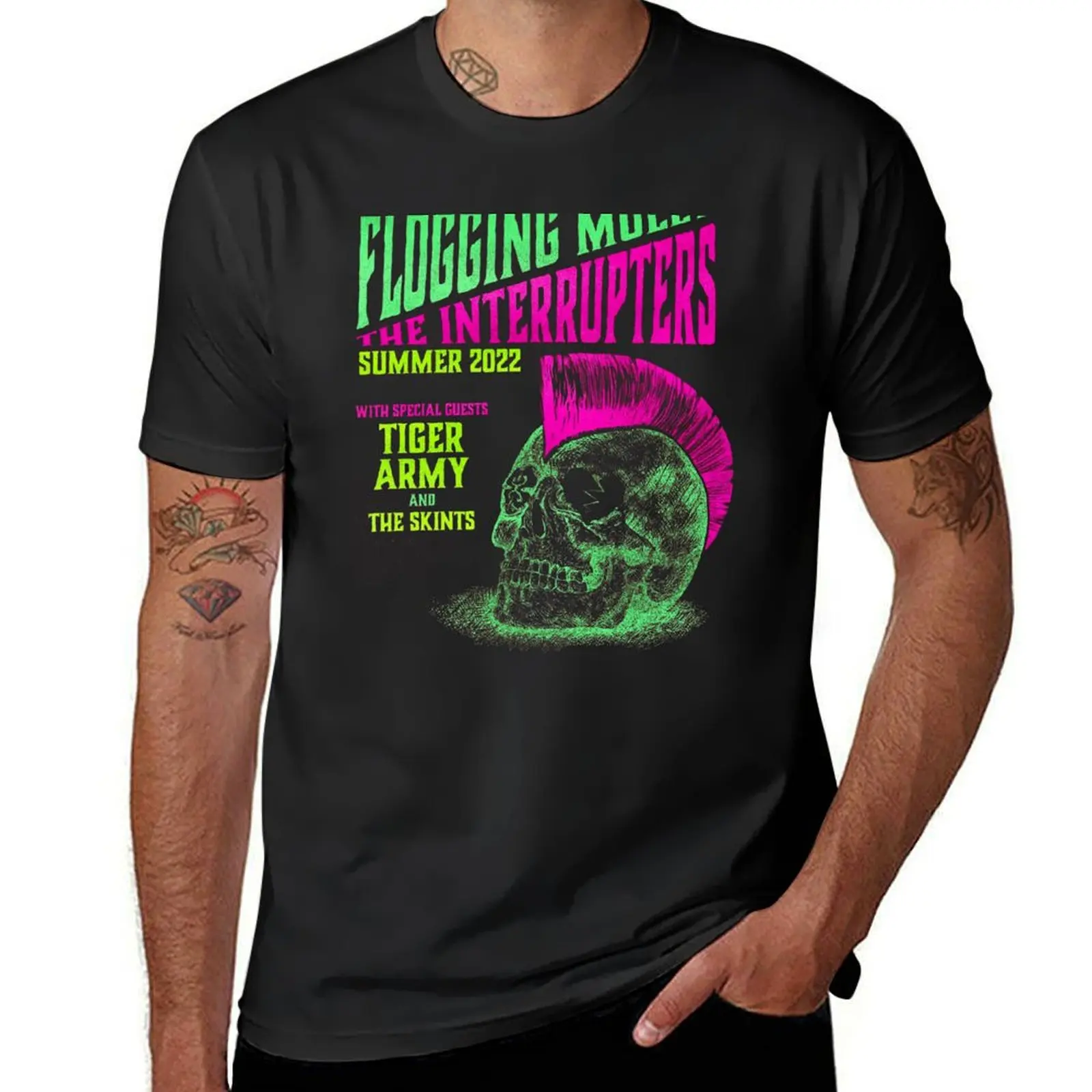 Flogging Molly - The Interrupters - Tour 2022 T-Shirt blanks oversized heavyweights hippie clothes slim fit t shirts for men