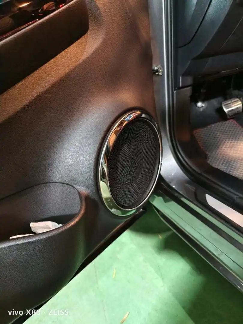 Car Accessories Stainless Steel Door Speaker Cover Decorative For Nissan Juke F16 2019-2022