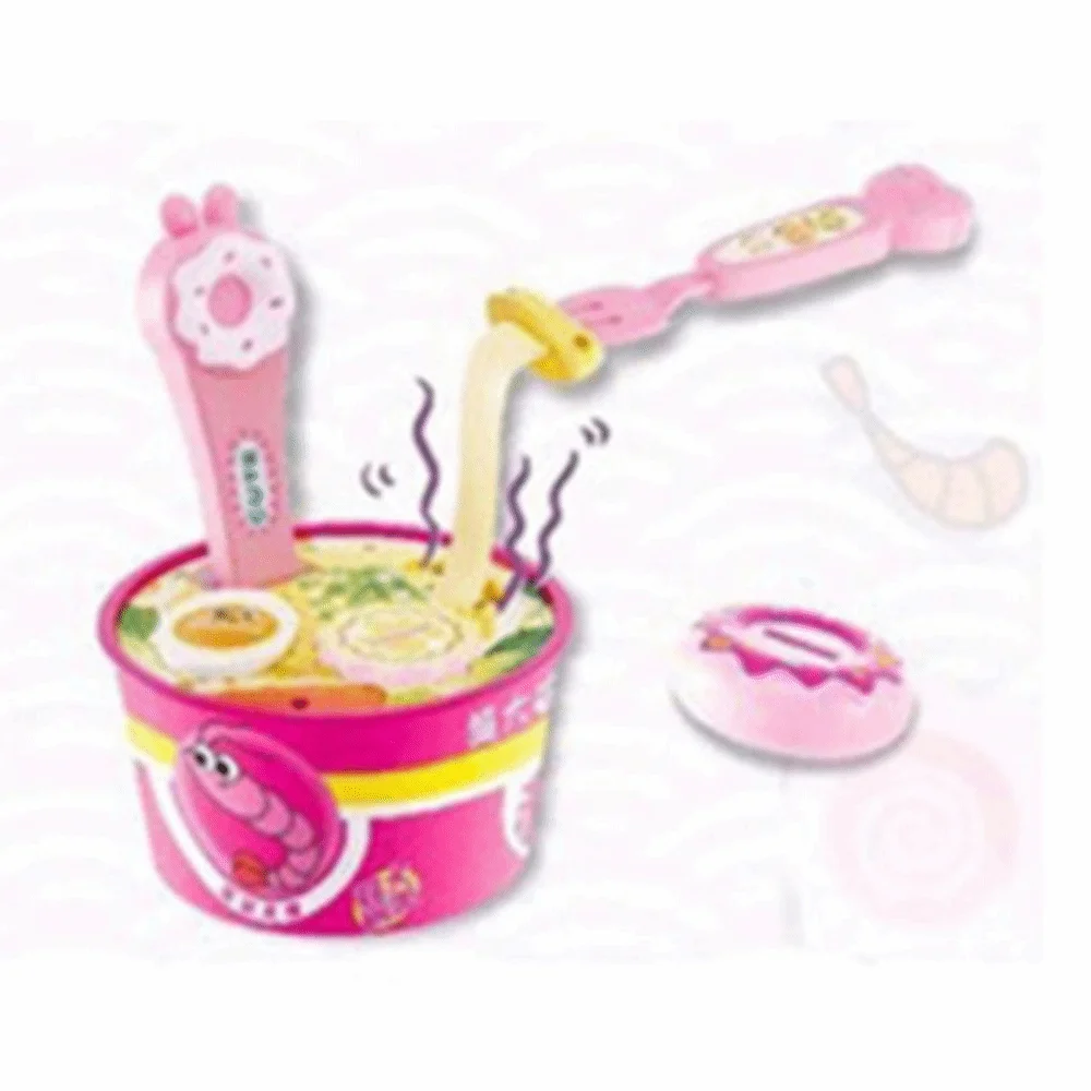 Boys Girls Simulated Ramen Feeding Role Play Early Education Food Feeding Toys Cartoon Kitchen Toys Play House Toys Children's