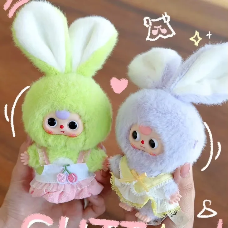 

new Baby Three mini Macaron Little Rabbit Series Vinyl blind box Tide Play Ornament Pendant Creative Cute Doll Toy girl Gift