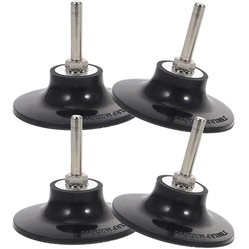 

4 Pcs Disc Holder Rubber Angle Accessories Aluminum Core Removable H for Die Grinder Surface Preparation Tools