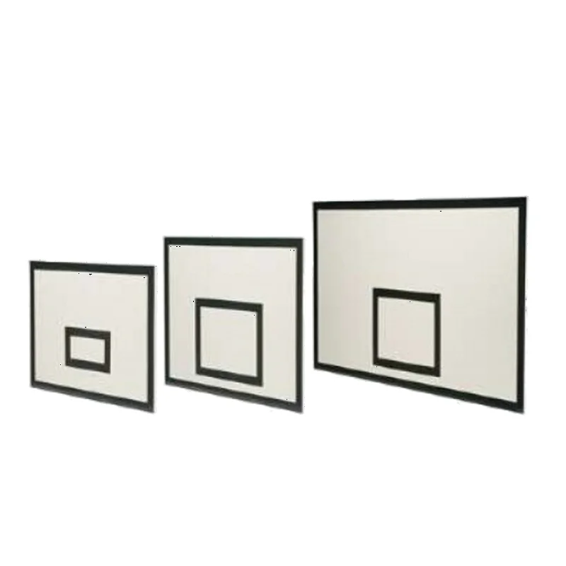 合板製の裏地が付いた木製バスケットボール用バックボード