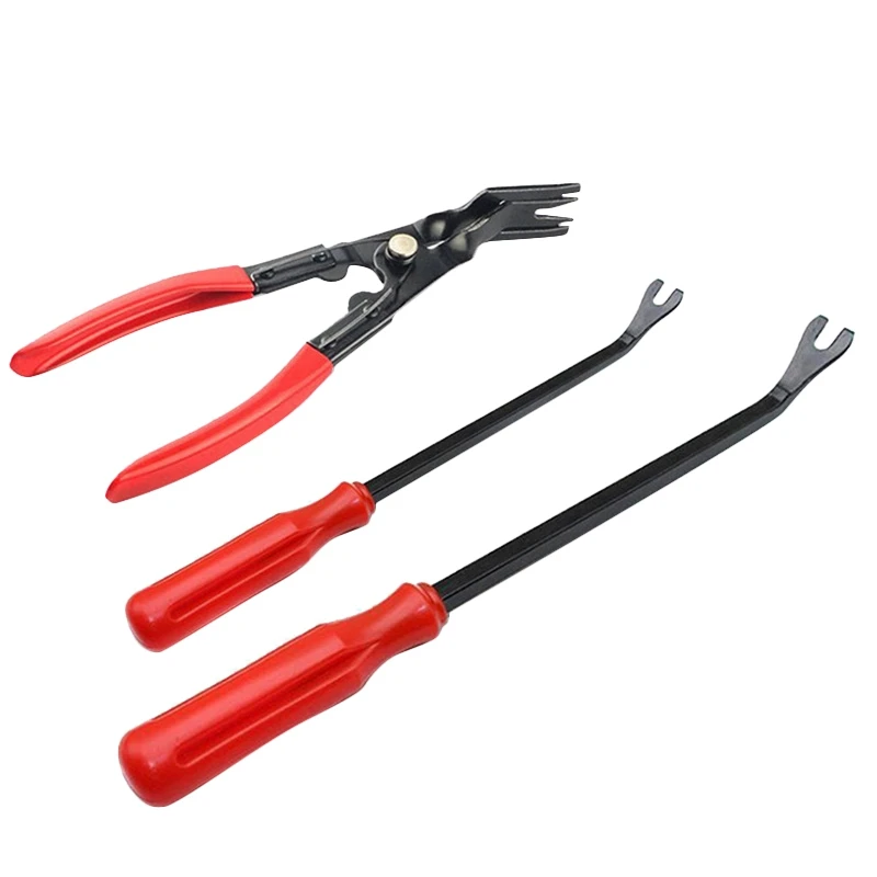 

NEW-3Pcs Car Fastener Removal Tools Open Light Pliers Buckle Plier Car Door Panel Remover Upholstery Removal