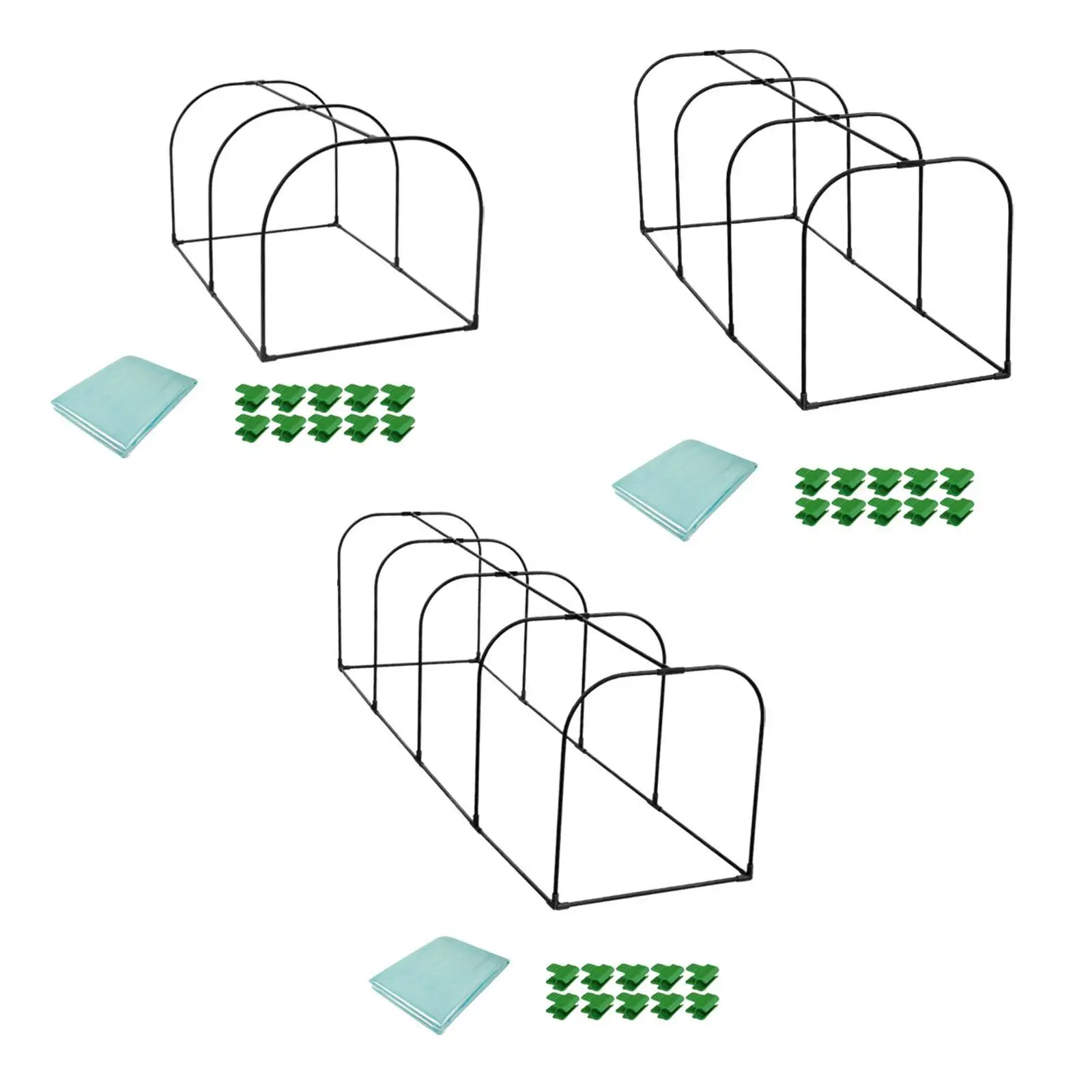 

Садовая теплица, небольшой зеленый дом с пленкой, портативная рамка для теплицы, набор пленочных обручей для теплицы для сада, патио, овощей