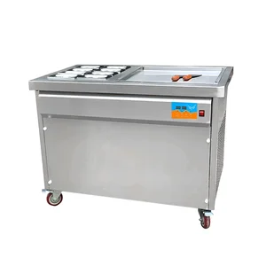 لآلة لفة الآيس كريم بالفواكه المقلية المجمدة سعر آلة الآيس كريم المقلية التايلاندية أعلى 10 مبيعات لآلة الآيس كريم التايلاندية - No8