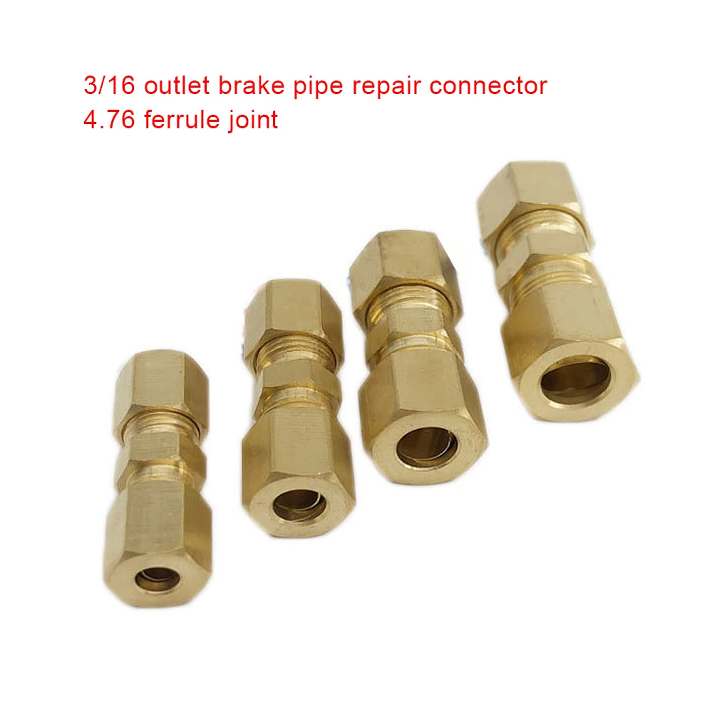 5 Pieces Car Interior Brake Hose Connector Braking Line Pipe Connectors Metal Automotive Spare Parts Accessory