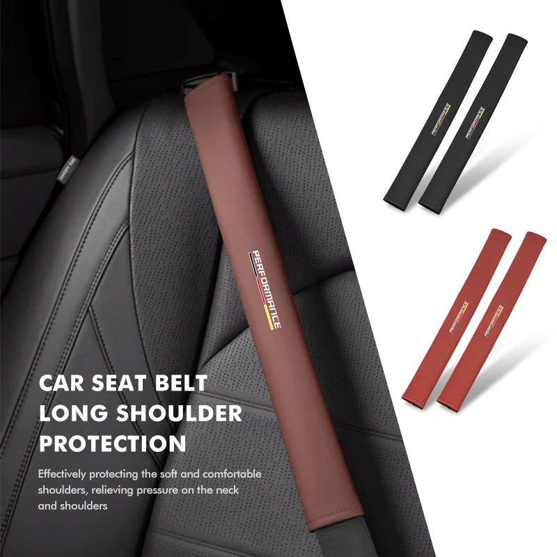 Car Seat Belt Long Shoulder Guard Adjustable Protection Cover For BMW E91 E92 E60 F10 F30 E39 E36 E87 X1 X3 X5 E70 E46 E90