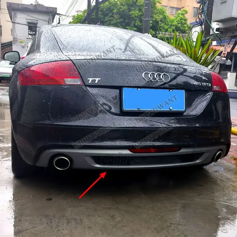 For Audi TT 8J Standard 2006-2010 Non-US Version Racing Rear Bumper Diffuser Lip Spoiler Car Accessories body kit