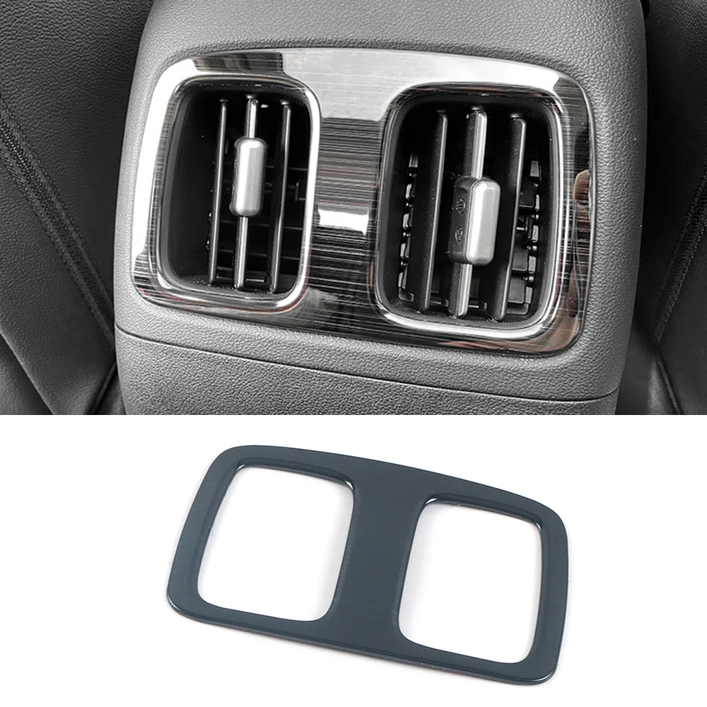 

For Hyundai Tucson NX4 2021 2022 Stainless steel Car Rear storage Box Air outlet panel Cover Trim Frame Interior Accessories