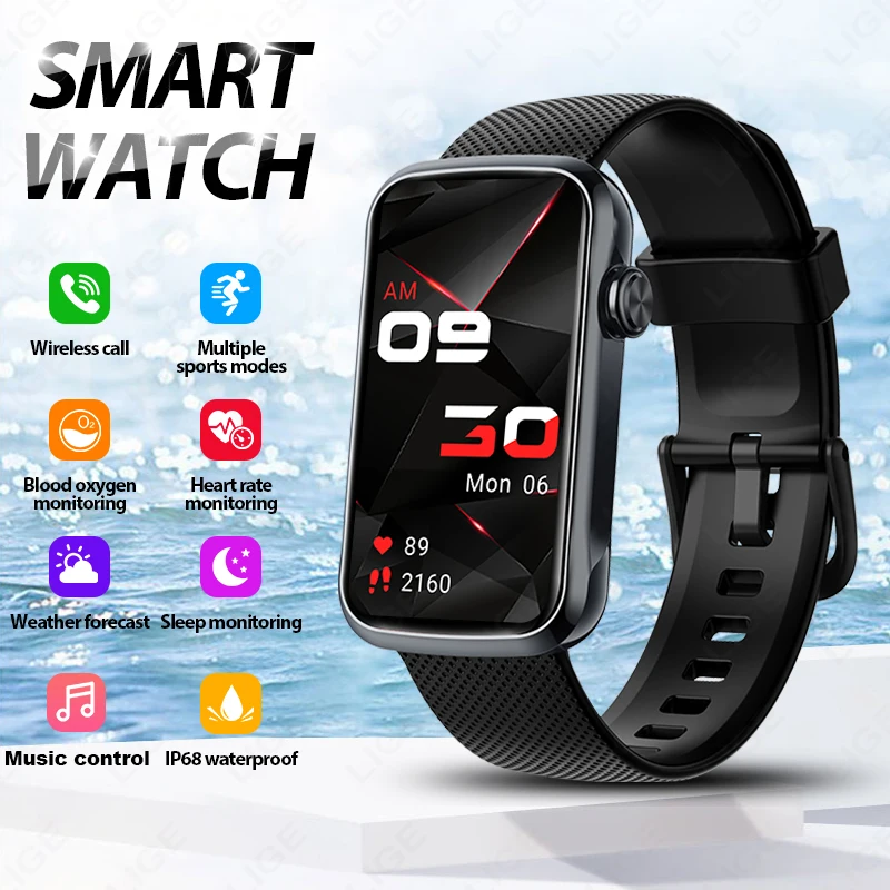 

Smart Watches Women HD BT Call Bracelet Men Blood Pressure Heartrate Waterproof Smartwatch Body Temperature Sports Fitness Music