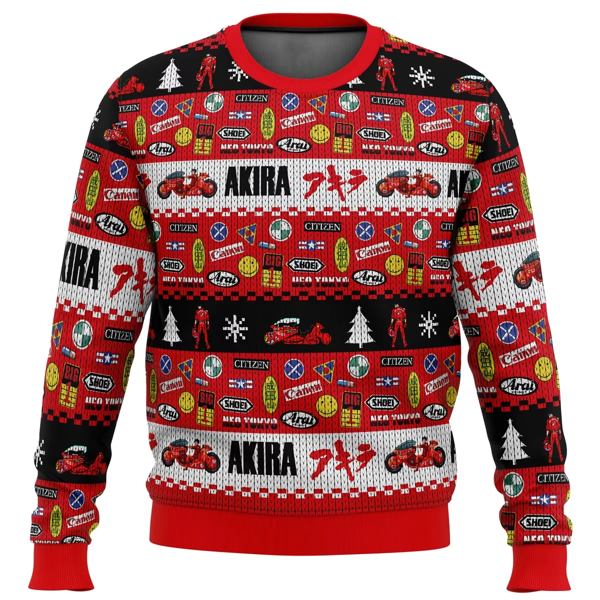 Akira Kaneda – Hässlicher Weihnachtspullover für Herren, Schneemann, Rentier, Weihnachtsmann, 3D, Oberteil, Herbst-/Winterkleidung, Geschenk