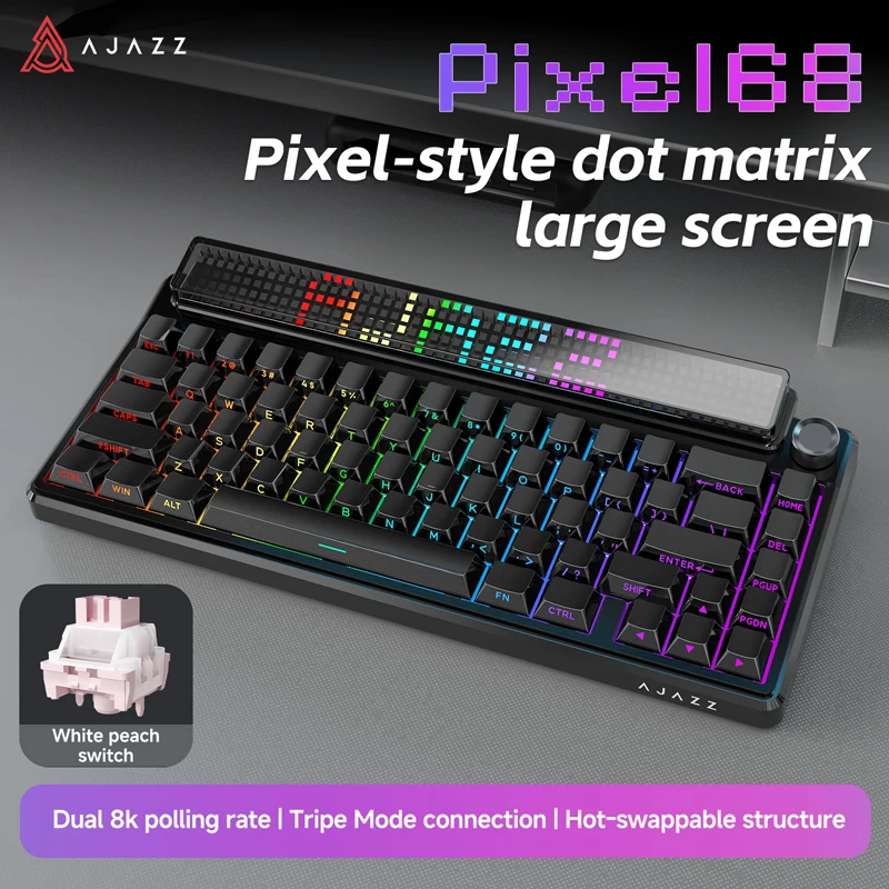 Anti-Ghosting Keyboard - AJAZZ Pixel68 Kablosuz Mekanik Klavye Çift