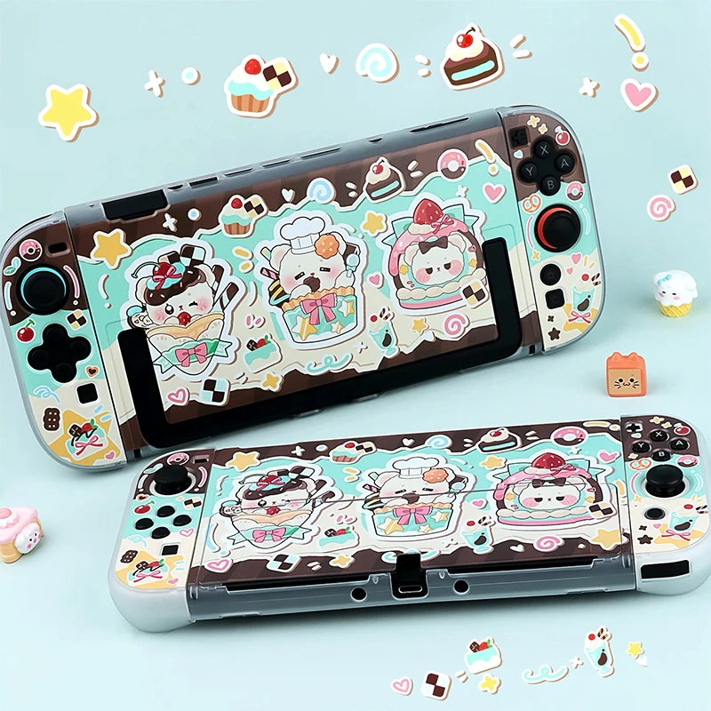 

Kawaii Case for Nintendo Switch 2 Cover Shell Dockable Protective Gaming Cover Hard PC Switch Oled Accessories Controller JoyCon