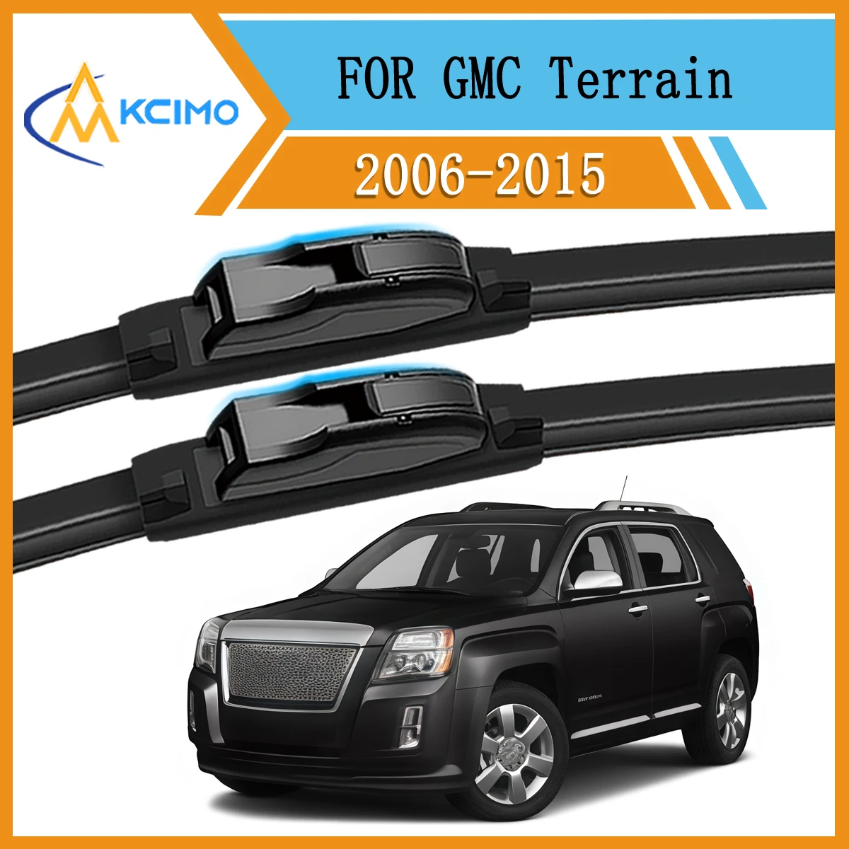 

Quiet Wiper Blades For GMC Terrain L07 CG 2006-2015 Front 2-Piece Set Replacement Windshield Wipers Driver & Passenger Side