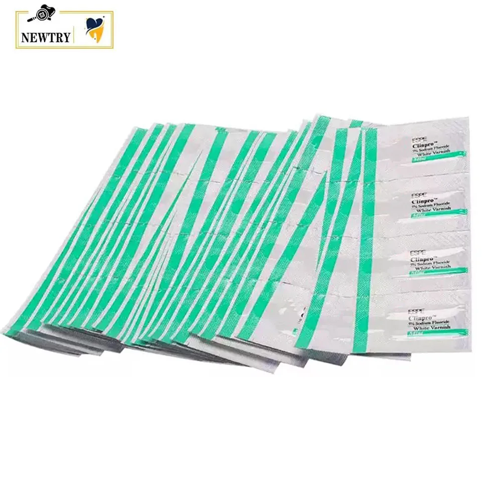 10Pcs Dental Fluor Protector Original Clinpro 5% Sodium Fluoride White Varnish Adult Kids Anti Caries Cherry Mint Melon Flavor