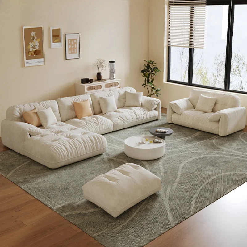 

Modern Velvet Living Room Sofas Nordic Style Lazy Lounges Sofas European Daybed Luxury L Shape Wohnzimmersofas Bedroom Furniture