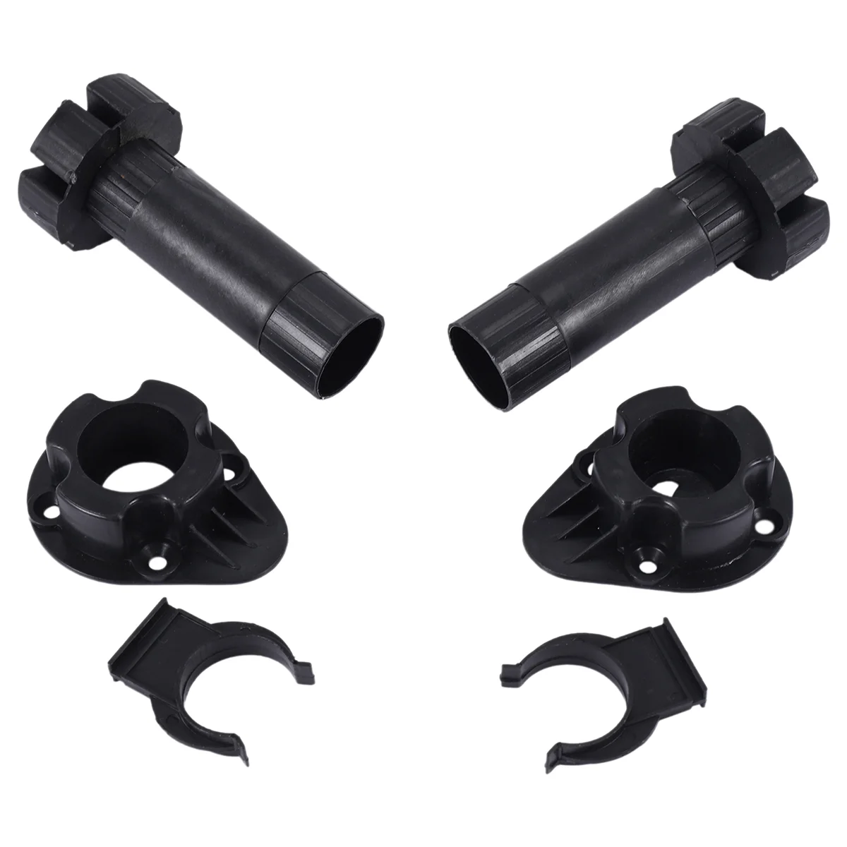 調節可能な高さのキッチンキャビネット台座、プラスチック製フットレッグペア、黒、2個