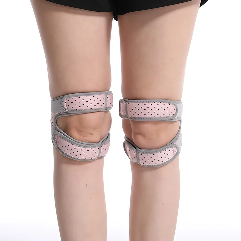1Pc Dual Patella Knee Strap with Silicone for Women Men,Patella Protector Knee Support for Running Hiking Basketball Sports