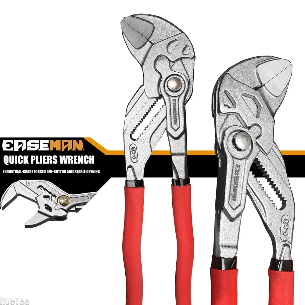 New EASEMAN Water Pipe Pliers High Quality Heavy Duty Wrench Hand Tools for Plumbing Car Repair Man Gift Household Tools