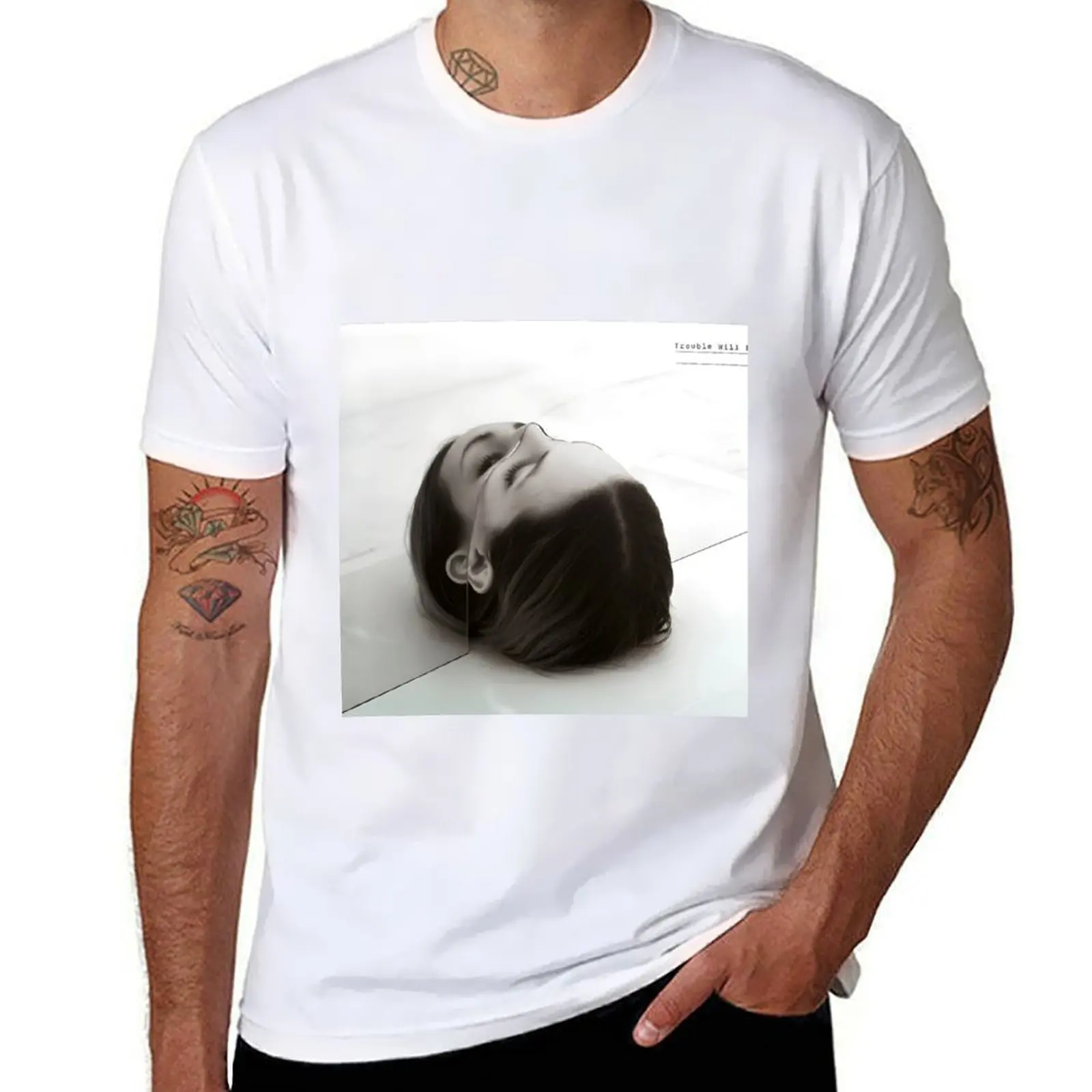 

Trouble Will Find Me album face T-Shirt essential t shirt cotton t shirt man T-Shirt