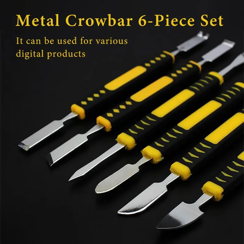 Universal Metal Crowbar Set Phone Repair Tools Kit Phone Screen Disassembly Blades Pry Opening Tool Phone Repair Hand Tools Set