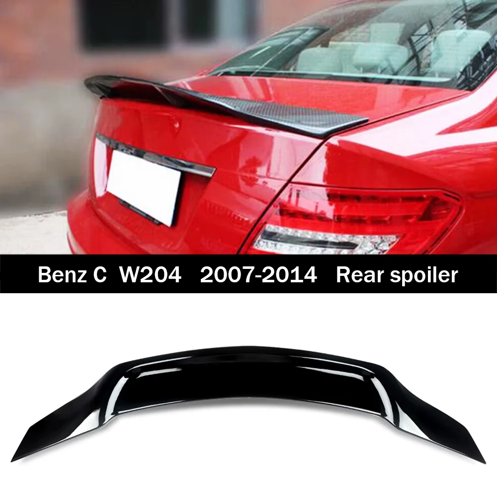 

Rear Spoiler Wing Trunk Lip RT Style for Mercedes benz W204 C250 C220 C300 C63 AMG 2008 2009 2010 2012 2013 2014 Gloss Black