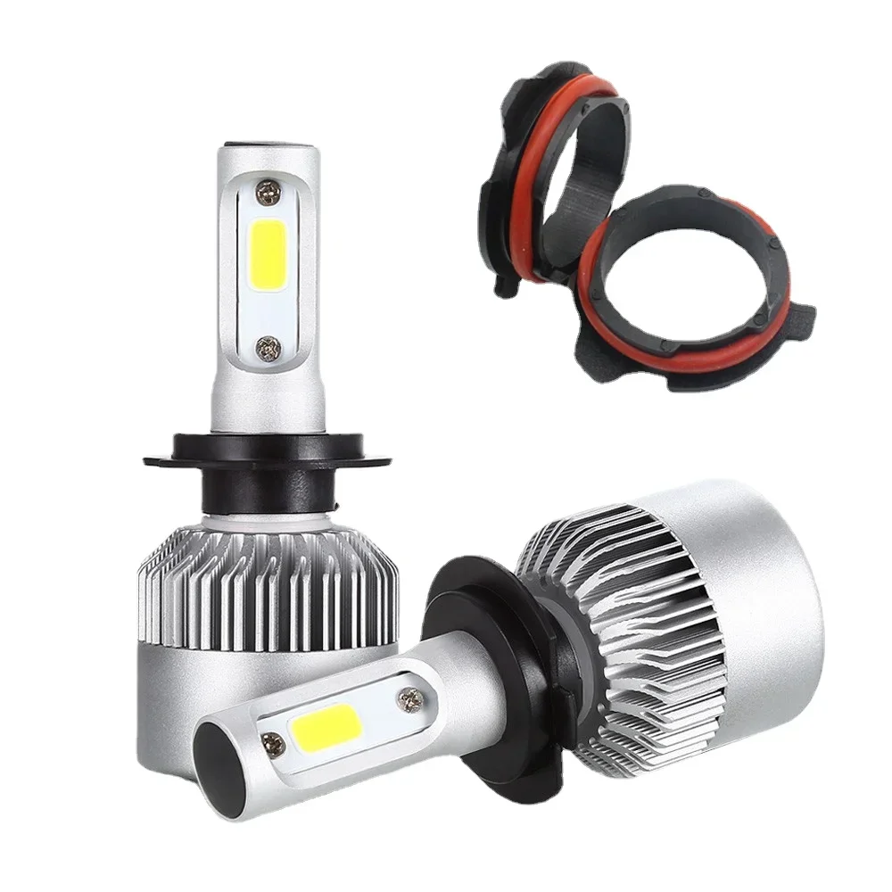 

72W H7 LED Headlight Bulb for Bmw E39 E46 E60 E61 F10 F11 F07 F85 G30 G31 G38 8000lm H7 Led Bulb Light H7 Led Socket Adapter