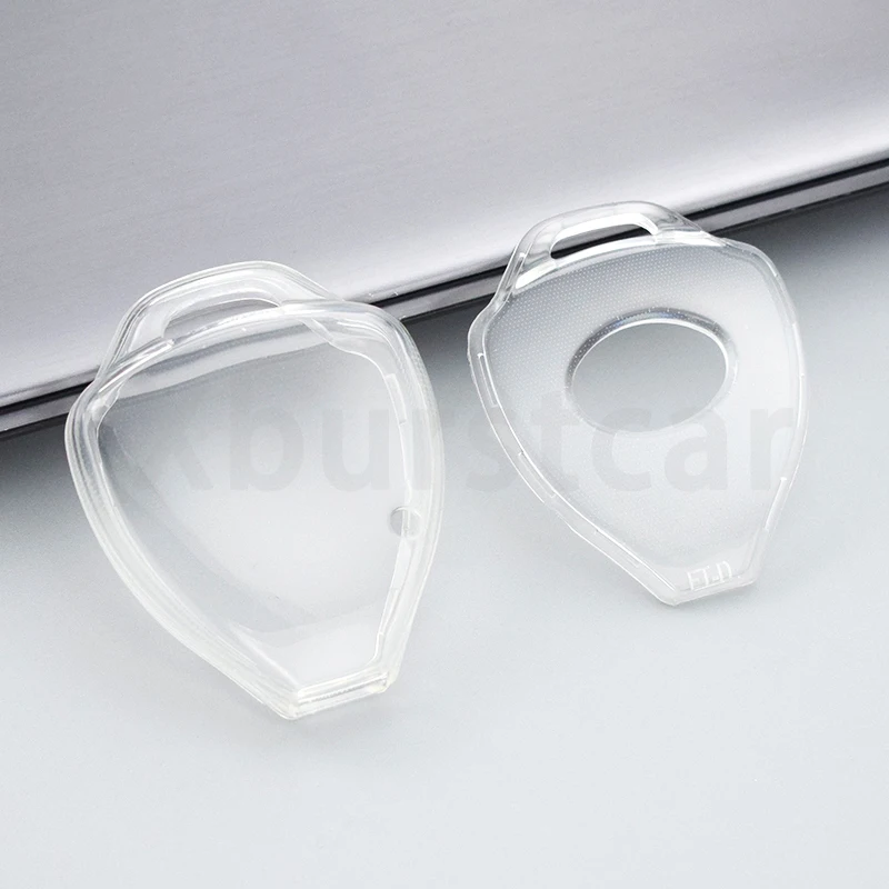 Transparent TPU Car Key Case Cover Shell Fob Holder for Toyota Yaris Vitz Auris Mk I 2007 Corolla Verso Hilux 7 RAV4 Porte Camry