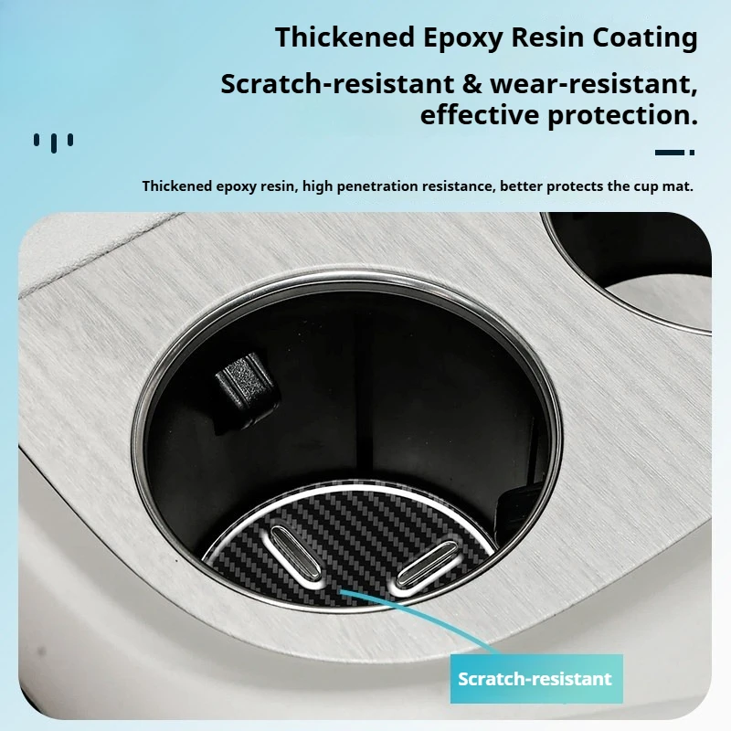 For Xpeng GX Xiaopeng GX 2026 Drip Glue Cup Holder Mat Protective Sticker Anti Scratch Interior Accessories