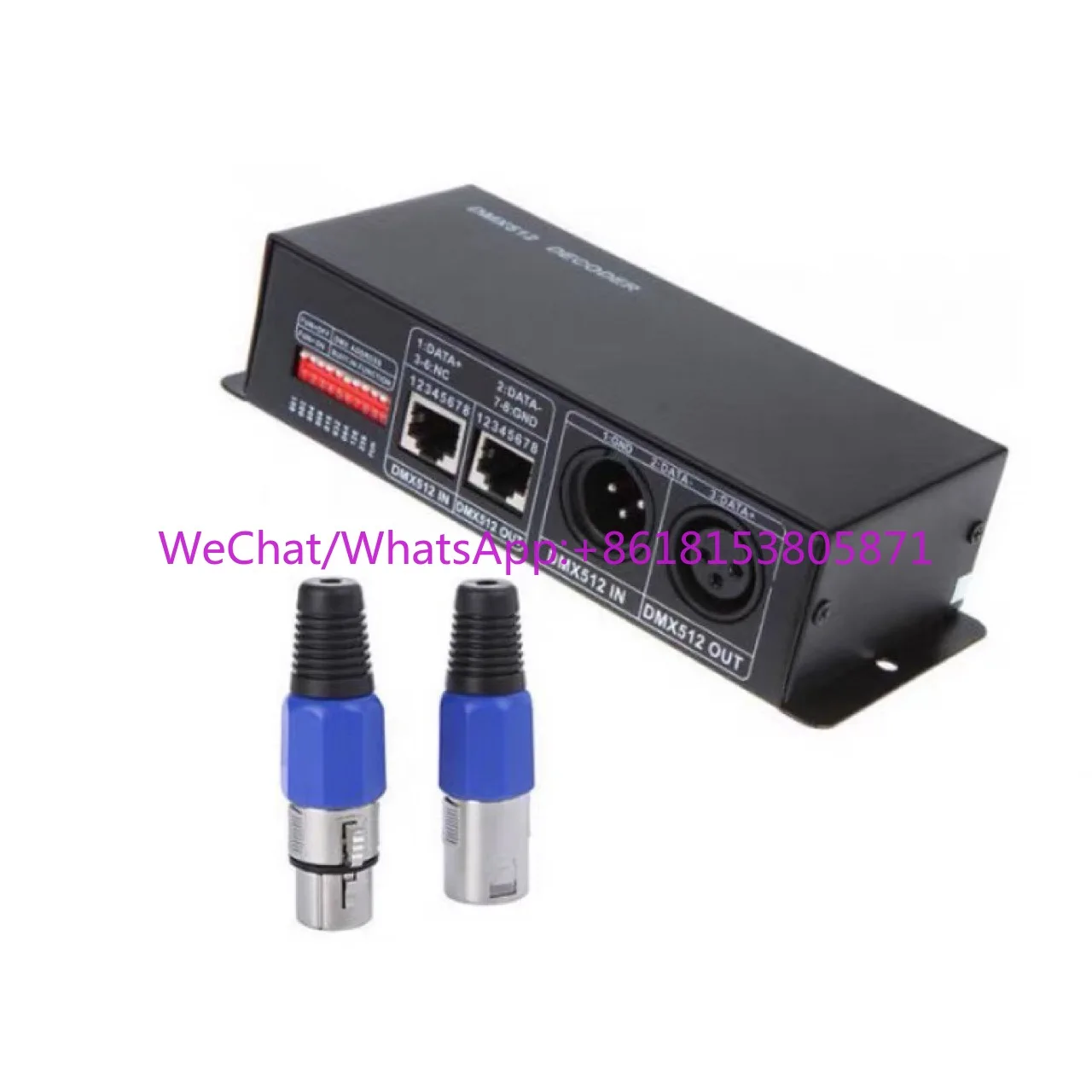 DMX512, RGB, RGBW, 3 * 8A decoder, 4 * 8A decoder
