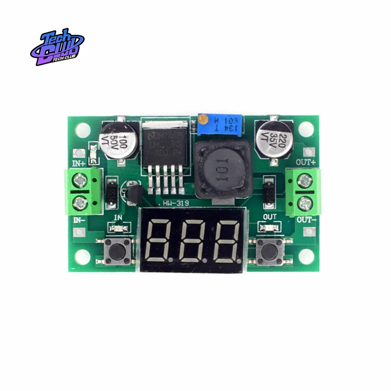 DC-DC LM2596S DC-DC Buck Step Down Module DC/DC 4.0~40V to 1.25-37V Adjustable Voltage Regulator With LED Voltmeter Power Supply