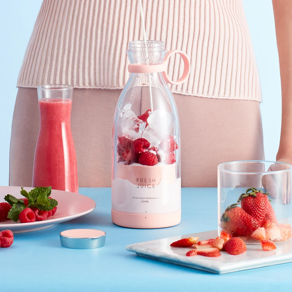 HOMEFISH Juicer Blender Usb Mini Fruit Mixers Fruit Extractors Food Milkshake Multifunction Juice Maker Machine