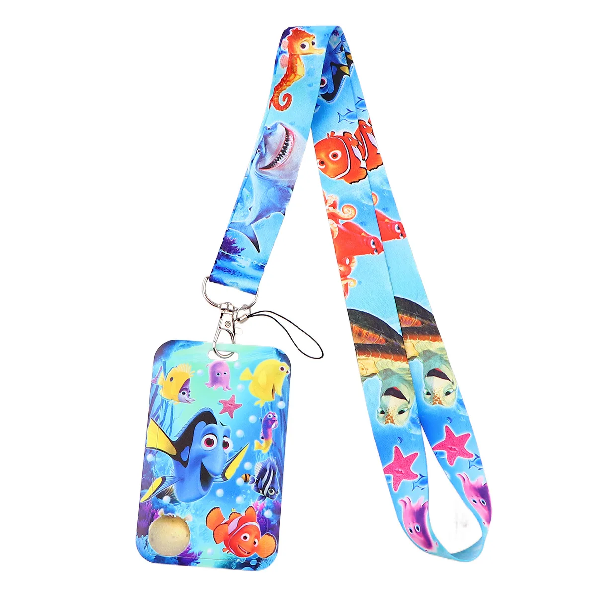 D2350 Cartoon Animal Lanyard For Keychain ID Card Cover Passport Student Cellphone Badge Holder Key Ring Neck Straps Accessories