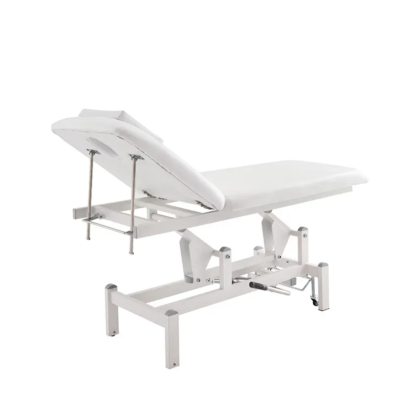 for 8330 Manual Hydraulic Gynecological Exam Bed Multifunctional Physiotherapy Lifting Massage Folding Beauty Salon Tattoo