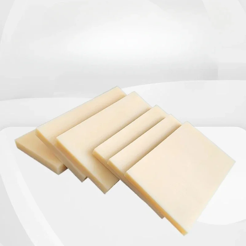 MC wear-resistant nylon plate plastic plate white pa66 nylon strip square can be processed and customized