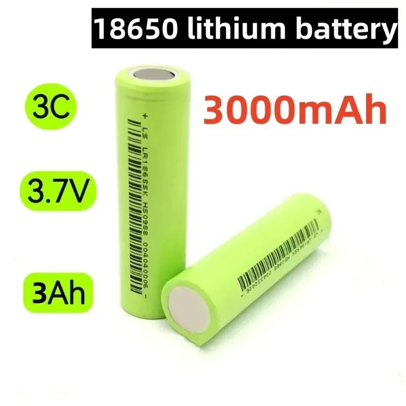 Original 3.7V 3000mAh 18650 Rechargeable Lithium-ion Battery 1C-3C Discharge Energy Storage Solar Flashlight Mini Fan Battery