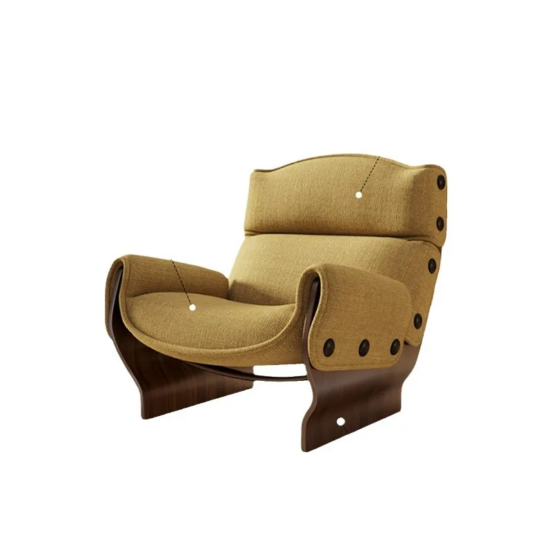 

Light luxury simple single sofa living room creative leisure chair home balcony study designer lazy sofa chair