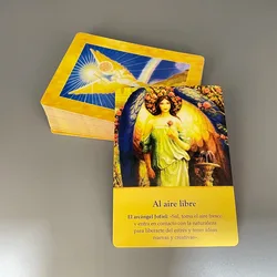 10.4*7.3cm Archangel Oracle Cards In Spanish Version Fate Tips Angels Oraculos Board Games Deck 44 Pcs Cards