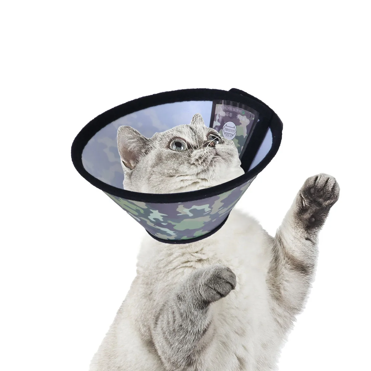 

Lovely Pet Anti-bite Collar Anti-scratch Protective Elizabethan Collar for Dog Puppy Cat (Camouflage No. 7)