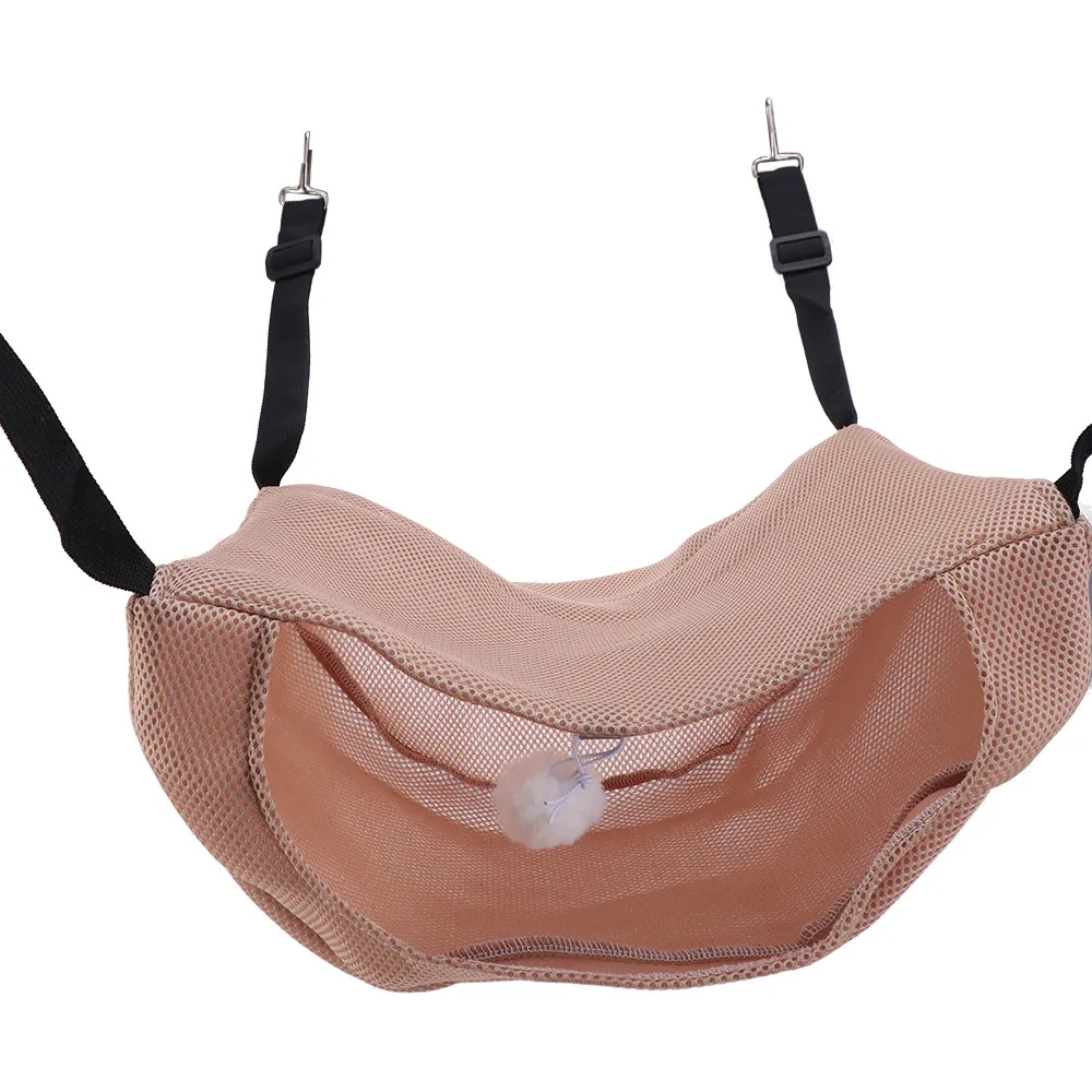 Anti-Scratching Breathable Cat Cage Hammock Adjustable Lanyard Mesh Cat Hanging Bed Thicken Sleeping House Pet Cage Kitten view 4
